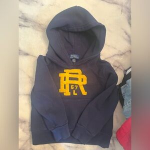 Polo by Ralph Lauren Blue Hoodie with Yellow Accent